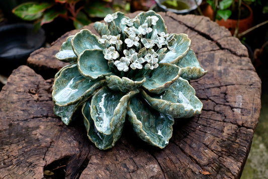 Céramique Céleste - Handcrafted Ceramic Succulent Sculpture
